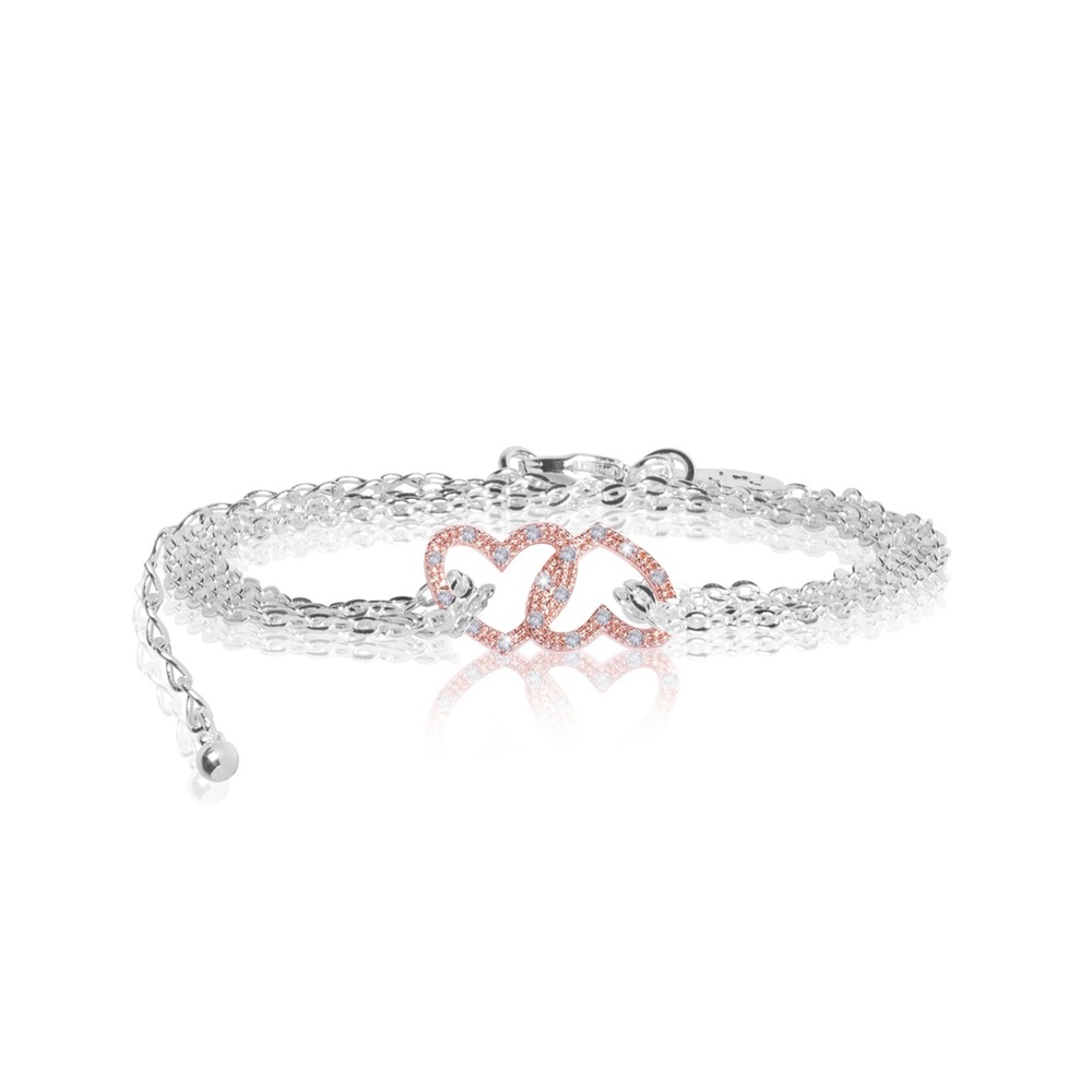 Katie Loxton "Love" Silver Necklace/Choker/Bracelet Trio